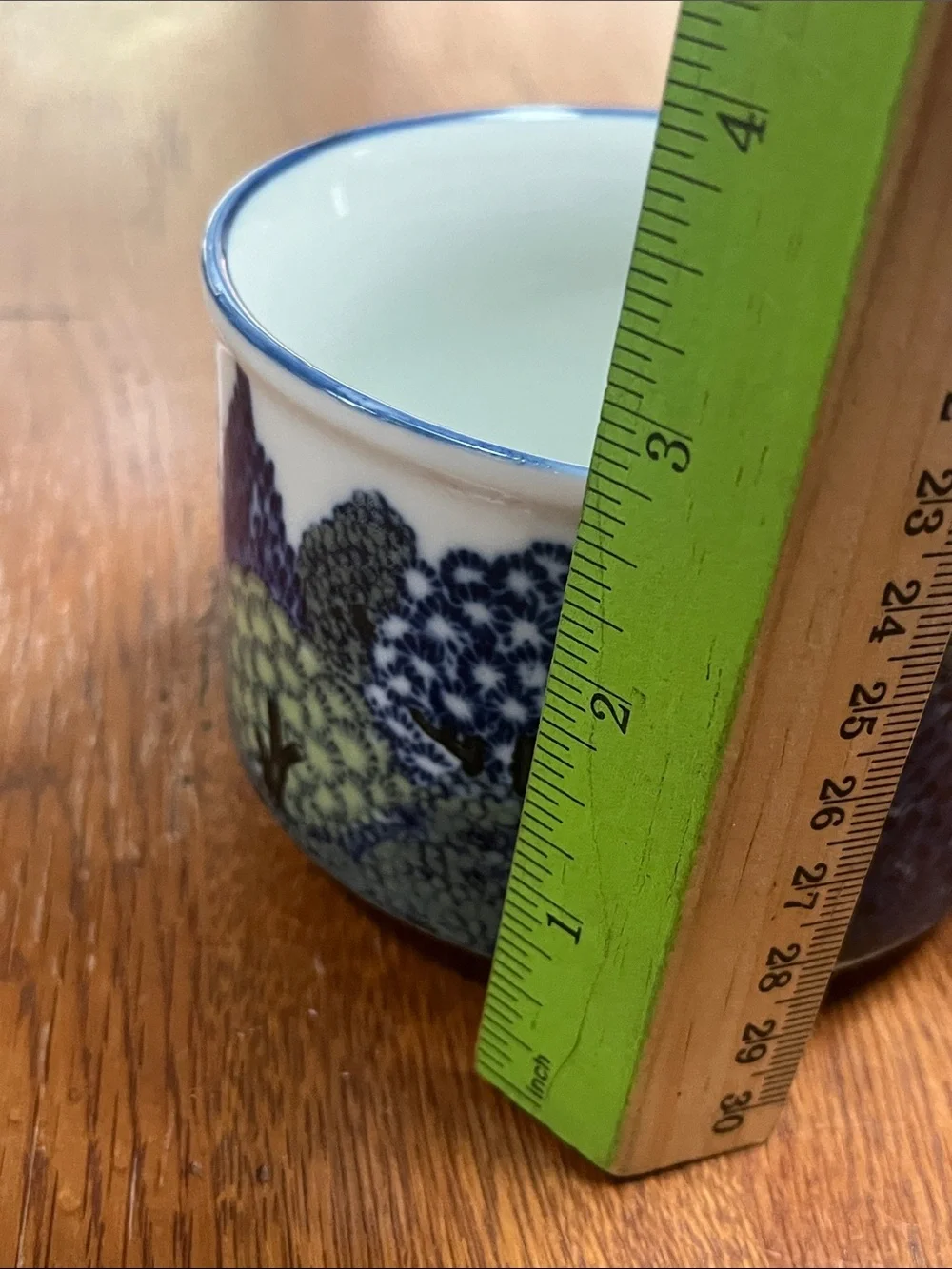 Glen Takahashi Blue Scenic Ceramic Coffee Mug -  Forest Pattern - San Francisco